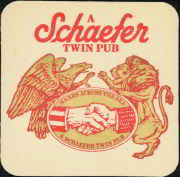 #SP023 - Schaefer Twin Pub Beer Coaster