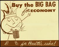 #SIGN006 - Cardboard Store Sign for Big Bag of Onions