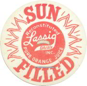 #DC087 - Lassig Dairy Sun Filled Orange Juice Milk Bottle Cap
