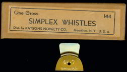 #TY176 - Heavy Tin Very Old Simplex Whistle