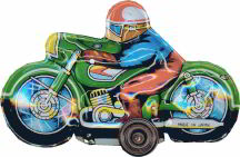 #TY143 - Lithographed Japanese 4 Wheeled Friction Motorcycle