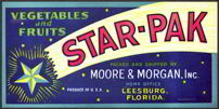 #ZLC197 - Star-Pak Fruit and Vegetable Crate Label