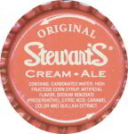 #BC152 - Group of 10 Stewart's Cream Ale Plastic Lined Soda Bottle Caps