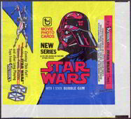 #ZZA081 - 1977 Star Wars Trading Card Wrapper - Blue and Yellow