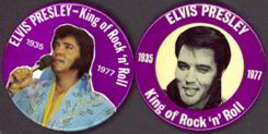 #CH149  - Pair of Elvis Memorial Pinbacks