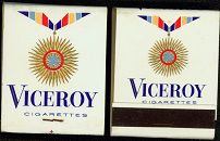#TM038 - Group of 2 Viceroy Cigarettes Front Cover Striker Match Packs