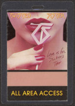 #MUSIC478 - 1987 Twisted Sister Laminated Cloth Backstage Pass from the Love is for Suckers Tour