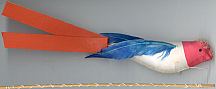#TY089 - Group of 3 Carnival Prize Flying Bird Squeak Toys on Stick