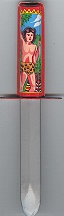 #TY118 - Tarzan  Japan Tin Litho Retracting Knife