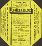 #ZBOT084- Large UccoHerb-Bolene Bottle Label