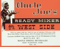 #ZLS079 - Uncle Joe's Ready Mixer Label with Black Waiter