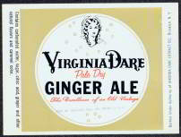 #ZLS078 - Virginia Dare Pale Dry Ginger Ale Label