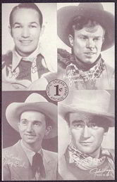 #ZZA147 - Pacific Ocean Park 1¢ Arcade John Wayne Card