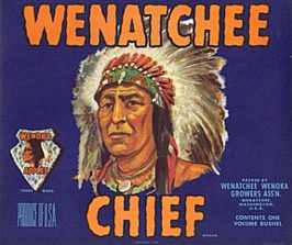 #ZLC001 - Wenatchee Chief Crate Label