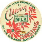 #DC079 - Merry Christmas Milk Bottle Cap