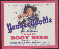 #ZLS114 - Yankee Doodle Draft Root Beer Label