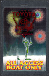 ##MUSICBP1144 - 2005 Toyota/WEBN Cincinnati Fireworks OTTO Laminated Souvenir All Access Boat Only Pass