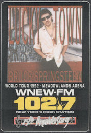 ##MUSICBP1378  - Group of 12 1992 Bruce Springsteen Radio Promo OTTO Backstage Pass - WNEW 102.7 - Lucky Town