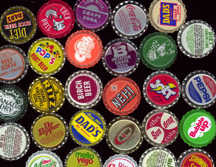 #BC057 -  Group of 106 All Different Soda Caps