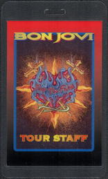 ##MUSICBP0536  - Bon Jovi Laminated Tour Staff OTTO Backstage Pass from the Keep the Faith Tour