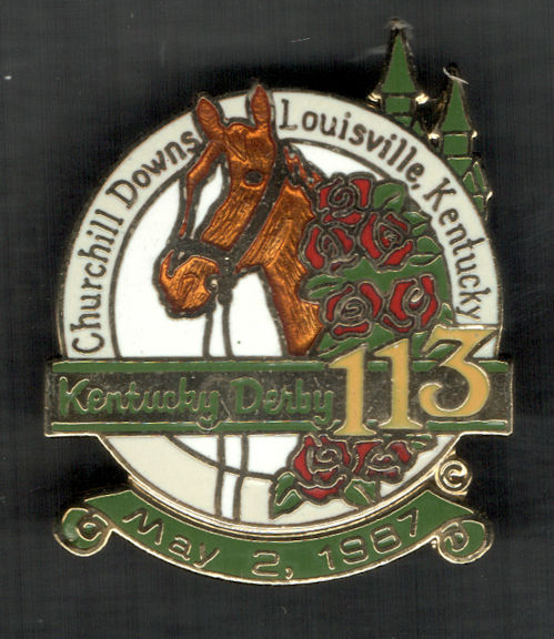 #BHSports156 - Group of 12 - 113th Licensed Kentucky Derby Enamel Pins