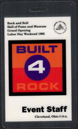 ##MUSICBP0405  - 1995 Rock Hall of Fame Opening Event Staff OTTO Backstage Pass from the Opening Weekend