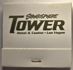 #TOB1MATCHES125 - Full Unused Pack of Las Vegas Stratosphere Matches