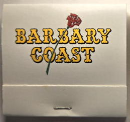 #TOB1MATCHES126 - Full Unused Pack of  Barbary Coast Matches - Defunct Vegas Casino