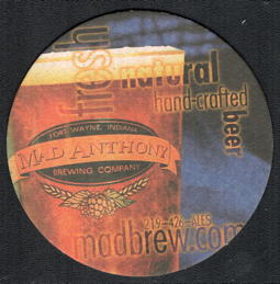 #TMSpirits127 - Group of 5 Mad Anthony Beer  Coasters
