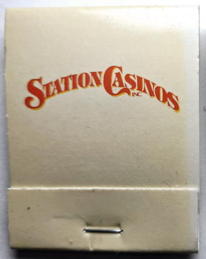 #TOB1MATCHES127 - Full Unused Pack of  Station Casinos Matches - Lists Vegas Casinos They Operate on the Back