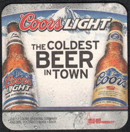 #TMSpirits128 - Coors Beer Coaster