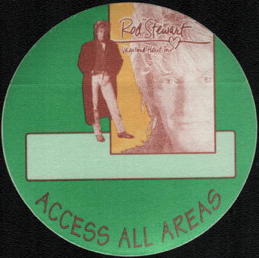 ##MUSICBP0735 - Rod Stewart OTTO Cloth Access All Areas Backstage Pass from the 1991 Vagabond Heart Tour