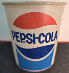 #SOZ136 - Waxed Pepsi Sample Size Cup from around 1970