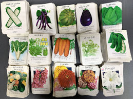 #CE152 - Group of 15 Different Farmer's Supply House Flower, Fruit, Vegetable, and Herb Seed Packs