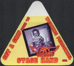 ##MUSICBP0167 -  1993 Aerosmith Get a Grip Tour OTTO Cloth Stage Hand Backstage Pass