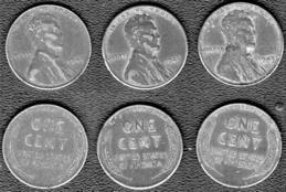 #WPENNY0003 -  Group of Three 1943 Steel Wartime Pennies