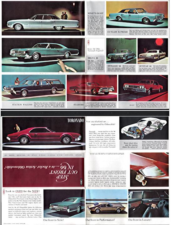 #CA144 - 1966 Oldsmobile Foldout Brochure