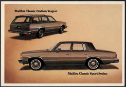 #BGTransport570 - 1980 Chevrolet Malibu Advertising Postcard