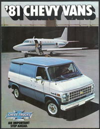 #BGTransport189 - Dealer Showroom Catalog for 1981 Chevy Vans
