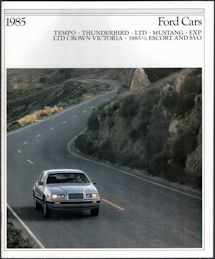 #BGTransport169 - Large Dealer Showroom Catalog for All 1985 Ford Cars