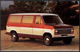 #BGTransport576 - 1987 Ford Club Wagon Postcard