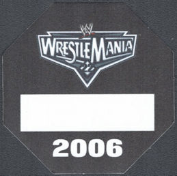 ##MUSICBP1563 - WrestleMania 22 OTTO Cloth Backstage Pass (WWE) - April 2, 2006