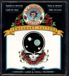 ##MUSICGD2205 - Unopened Package - Grateful Dead Temporary Tattoos