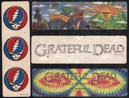 ##MUSICGD2206 - Set of 3 Different Grateful Dead Bookmarks - Licensed 1990