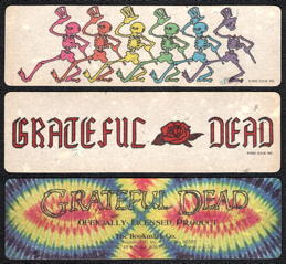 ##MUSICGD2207- Set of 2 Different Grateful Dead Bookmarks - Licensed 1990