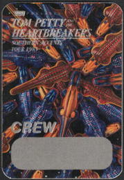 ##MUSICBP2239 - Tom Petty OTTO cloth Crew Pass from the 1985 Southern Accents Tour