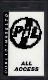 ##MUSICBP2248  - Public Image Ltd (Johnny Rotten) - Sex Pistols OTTO Laminated Backstage All Access Pass