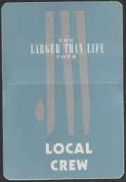 ##MUSICBP2258 - Jody Watley OTTO Cloth Local Crew Backstage Pass from the 1989 Larger Than Life Tour