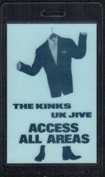 ##MUSICBP2264 The Kinks OTTO Laminated All Areas Backstage Pass