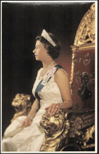 #PL419.10 - Royal Family Sovereign Series No.2 Postcard - Queen Elizabeth Portrait